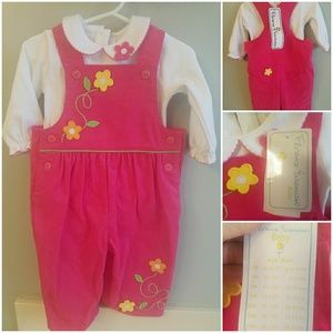 Florence Eisenman 12M Pink Corduroy Longalls